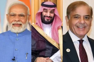 Saudi crown prince meets Pakistani premier stresses India Pakistan dialogue