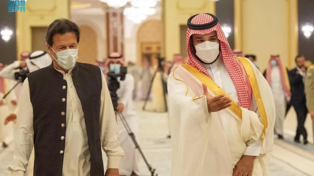 Saudi crown prince meets Pakistani premier stresses India Pakistan dialogue